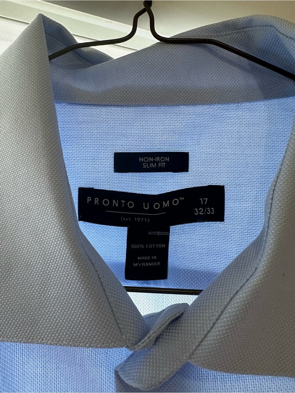 Pronto Uomo Light Blue Slim Fit Dress Shirt